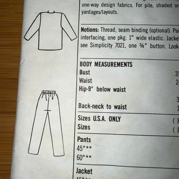 Vintage 1989 Simplicity Womens pattern 9299 Size 8-18 uncut - Picture 5 of 6